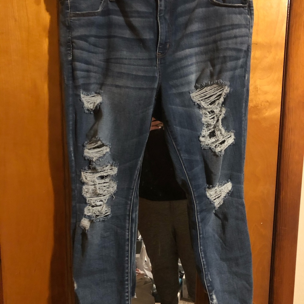 Size 20 short Next level stretch distressed crop jegging